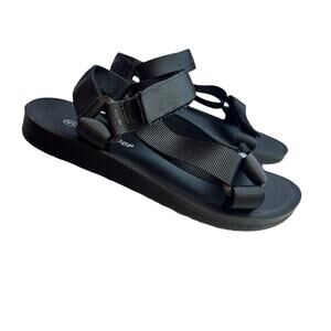 Forever Link Black Gorpcore Sport Sandals Size 5 NIB